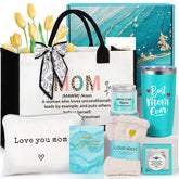 Suhctuptx Mom Gift Set tote bag, durable canvas for daily errands and stylish family outings.