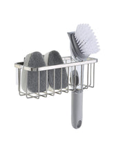 SunnyPoint NeverRust Deluxe sponge holder on adhesive mount keeps sponge ready and dry