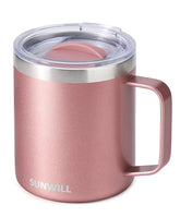 SUNWILL travel mug in rose gold finish for on-the-go beverages