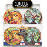Supa Ant wide-mouth lids with wood frame offer decorative appeal and reliable sealing.