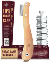 Superbaking bread lame showing dual-screw stability for wobble-free scoring.
