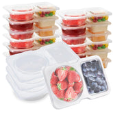 SUPPHOUS two-compartments snack container top view for organized, on-the-go snacks.