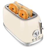 SUSTEAS Toaster 4-Slice wide-slot front view enabling even browning