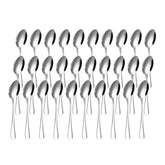 Suwimut demitasse spoons, 30-piece set, ideal for espresso service.