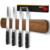 Swaitee magnetic knife strip 10-inch wall mount keeps knives within reach and organized.