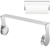 Swaitee paper towel holder under cabinet with space-saving stainless steel design.
