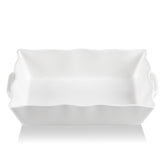 Sweejar casserole dish with wave edge design for effortless oven-to-table serving