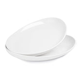 Sweese oval serving platter 14.5-inch front view showing durable porcelain for entertaining