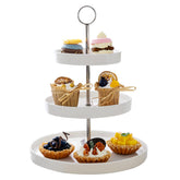 Sweese porcelain 3-tier cupcake stand, elegant display for desserts