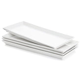 Sweese rectangular porcelain platter displaying cupcakes for an elegant dessert display