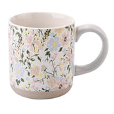 Sweet Water Decor floral pattern on cream mug for everyday coffee moments.