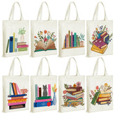 Sweetude book lovers tote design 01 showcases a stylish canvas bag ideal for daily shopping and gifting