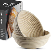 Swice Banneton 9-inch round basket outer view for even dough shaping.