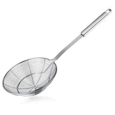 Swify Spider Strainer Skimmer with 7-inch bowl for frying and draining safely.