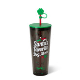 Swig Life 24oz tumbler with lid and straw for on-the-go sipping.