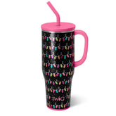 Swig Life 40oz Mega Mug with handle and straw for easy on the go hydration.