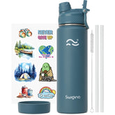 Swigina 24oz bottle with 2-in-1 lid switch for versatile sipping on the go.