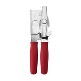 Swing-A-Way portable red can opener showing compact design for easy use.