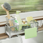 SWTYMIKI sponge holder kitchen sink, keeps sponges organized and dry.