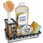 Swtymi Sink Caddy with brush holder seen from top for organized, clutter-free counter.