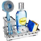 SWTYMIKI kitchen sink caddy with drip tray keeps countertops dry and tidy.