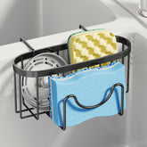 SWTYMIKI sponge holder over divider for double sinks, keeps sponges within reach