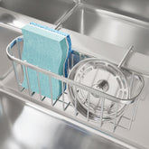 SWTYMIKI sponge holder over sink keeps sponges dry and organized.