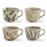 Swuut vintage coffee mug set four big-handled mugs ideal for cozy mornings
