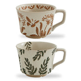 Swuut 12oz vintage ceramic mug front view for daily coffee enjoyment.