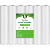 Syntus six-roll pack of vacuum bags for organized bulk storage