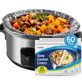 Syntus crock pot liners fit round 6-10 qt pots for mess-free cooking