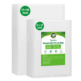Syntus quart 8x12 pre-cut vacuum bag pack for meal prep and freezer storage