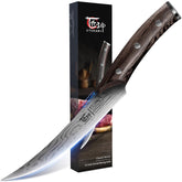 SYOKAMI boning knife with curved blade for precise deboning of meat and fish.