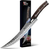 SYOKAMI butcher knife with Damascus blade for precise cuts and even doneness