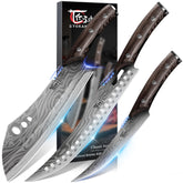 SYOKAMI butcher knife set complete collection for versatile kitchen prep and precision slicing