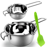 Sysmie double boiler 480ml small capacity for precise chocolate melting.