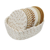 SZDPC coasters set with holder keeps surfaces tidy and organized.
