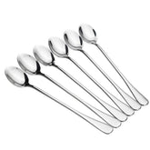 SZLFSX long-handle iced tea spoon set for tall glasses and smooth stirring.