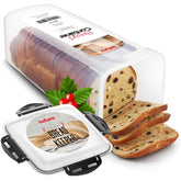 Tafura bread container with airtight lid keeps loaves fresh on the counter.