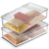 Tafura bacon container for refrigerator keeps bacon fresh and organized.