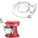 Taladad pouring shield for KitchenAid tilt-head 4.5qt reduces splashes during mixing