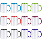 TANGLONG sublimation mugs 11oz with colorful exterior for personalized designs