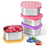 Tanjiae 4Pack small 8oz snack containers with 8oz capacity for kid portions.