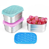 Tanjiae Snack Pro 1cup container closeup shows a durable metal snack container.