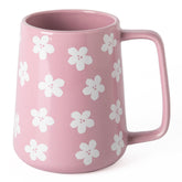 TaoTaojarvie ceramic mug with violet floral design, 24oz, ideal for bold coffee moments
