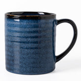 TaoTaojarvie transmutation glaze mug in blue with unique color variation for daily coffee moments