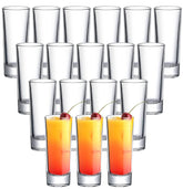 TAOUNOA 2 oz tall shot glasses with heavy base for stable pours at home bars.