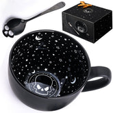 Taruzil Midnight Skull Mug with galaxy design, ideal for bold morning rituals and gothic decor.