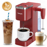 Tastyle single-serve coffee maker front view showing compact design and quick brewing