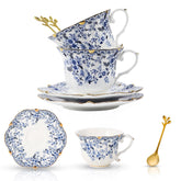 TATSUMI Country Roses bone china teacup with translucent glaze for elegant tea sessions.